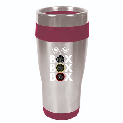 Formula Racing Car Box Box Box Radio Call To PitBox Car Race Formula Racing 16oz Travel Tumbler