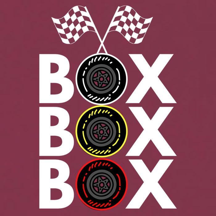Formula Racing Car Box Box Box Radio Call To PitBox Car Race Formula Racing 16oz Travel Tumbler