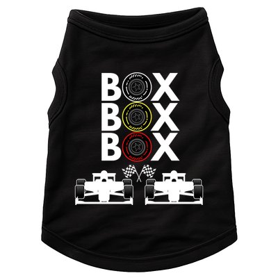 Formula Racing Car Box Box Box Formula Racing Radio Call To PitBox Car Race Doggie Tank