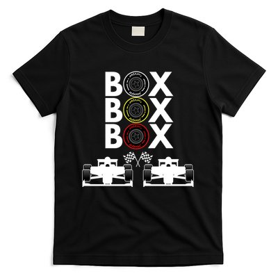 Formula Racing Car Box Box Box Formula Racing Radio Call To PitBox Car Race T-Shirt