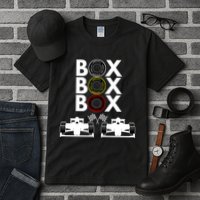 Formula Racing Car Box Box Box Formula Racing Radio Call To PitBox Car Race Tall T-Shirt