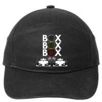 Formula Racing Car Box Box Box Formula Racing Radio Call To PitBox Car Race 7-Panel Snapback Hat