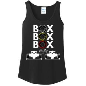 Formula Racing Car Box Box Box Formula Racing Radio Call To PitBox Car Race Ladies Essential Tank