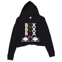 Formula Racing Car Box Box Box Formula Racing Radio Call To PitBox Car Race Crop Fleece Hoodie