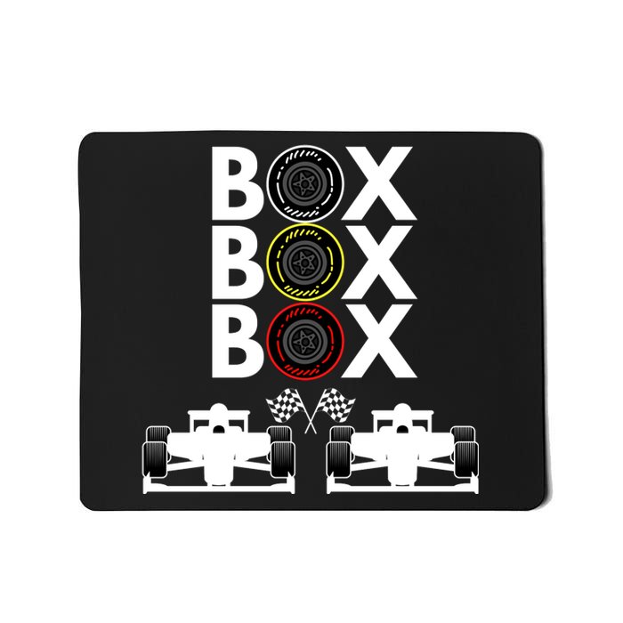 Formula Racing Car Box Box Box Formula Racing Radio Call To PitBox Car Race Mousepad