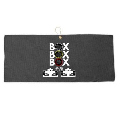 Formula Racing Car Box Box Box Formula Racing Radio Call To PitBox Car Race Large Microfiber Waffle Golf Towel