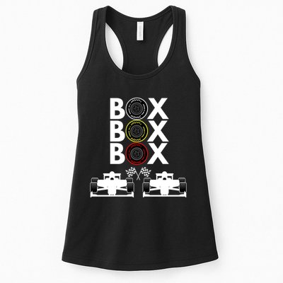 Formula Racing Car Box Box Box Formula Racing Radio Call To PitBox Car Race Womens Tank Top