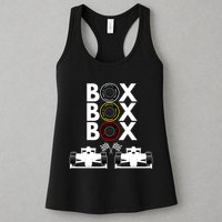 Formula Racing Car Box Box Box Formula Racing Radio Call To PitBox Car Race Womens Tank Top