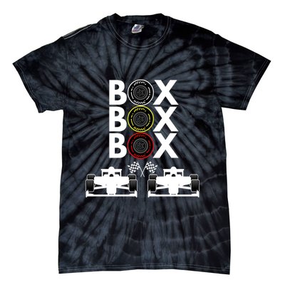Formula Racing Car Box Box Box Formula Racing Radio Call To PitBox Car Race Tie-Dye T-Shirt
