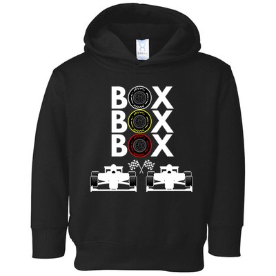 Formula Racing Car Box Box Box Formula Racing Radio Call To PitBox Car Race Toddler Hoodie