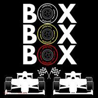 Formula Racing Car Box Box Box Formula Racing Radio Call To PitBox Car Race Tank Top