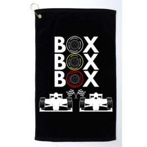 Formula Racing Car Box Box Box Formula Racing Radio Call To PitBox Car Race Platinum Collection Golf Towel