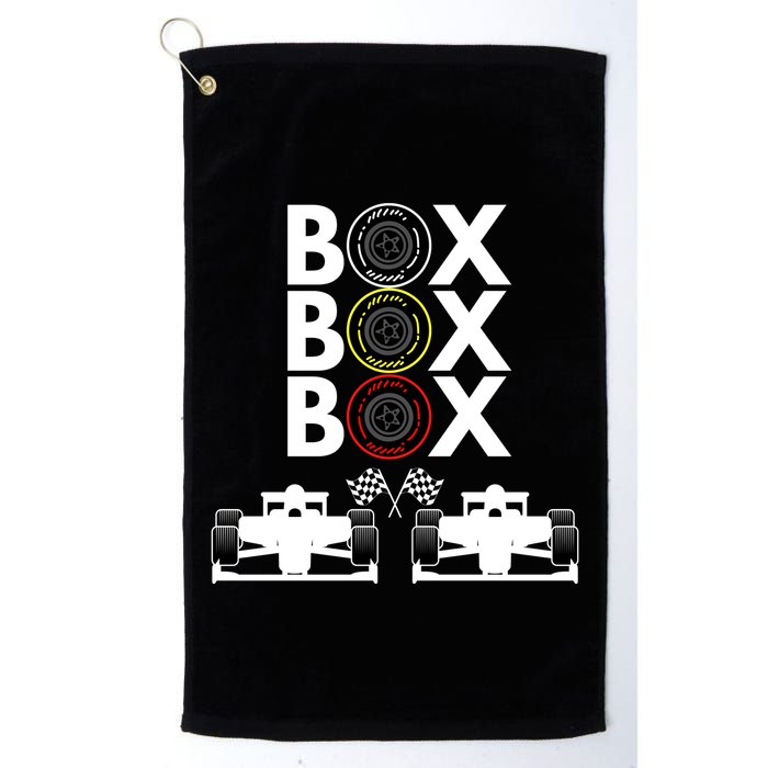 Formula Racing Car Box Box Box Formula Racing Radio Call To PitBox Car Race Golf Towel