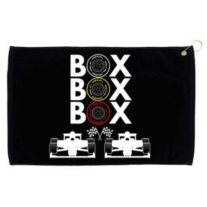 Formula Racing Car Box Box Box Formula Racing Radio Call To PitBox Car Race Grommeted Golf Towel