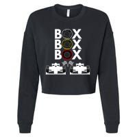 Formula Racing Car Box Box Box Formula Racing Radio Call To PitBox Car Race Cropped Pullover Crew