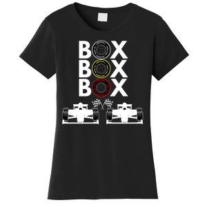 Formula Racing Car Box Box Box Formula Racing Radio Call To PitBox Car Race Women's T-Shirt