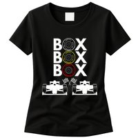 Formula Racing Car Box Box Box Formula Racing Radio Call To PitBox Car Race Womens T-Shirt