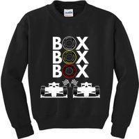 Formula Racing Car Box Box Box Formula Racing Radio Call To PitBox Car Race Kids Sweatshirt
