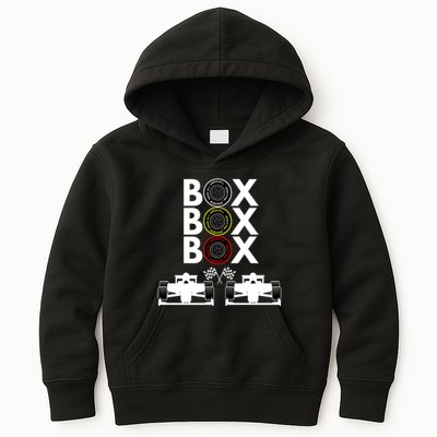 Formula Racing Car Box Box Box Formula Racing Radio Call To PitBox Car Race Kids Hoodie