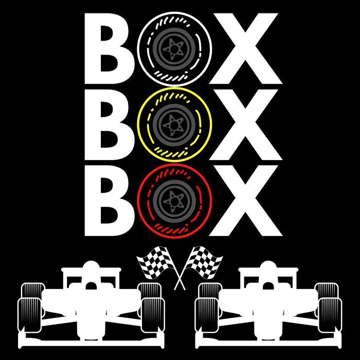 Formula Racing Car Box Box Box Formula Racing Radio Call To PitBox Car Race Full Zip Hoodie