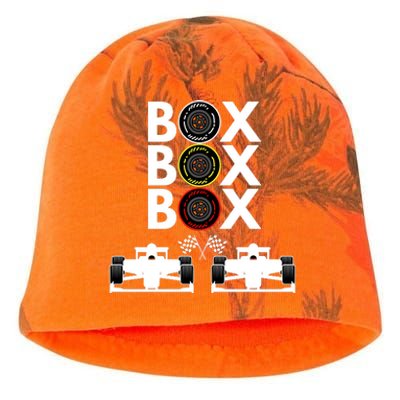 Formula Racing Car Box Box Box Formula Racing Radio Call To PitBox Car Race Kati - Camo Knit Beanie