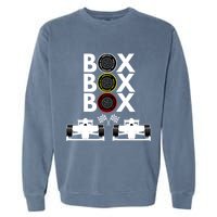 Formula Racing Car Box Box Box Formula Racing Radio Call To PitBox Car Race Garment-Dyed Sweatshirt