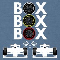 Formula Racing Car Box Box Box Formula Racing Radio Call To PitBox Car Race Garment-Dyed Sweatshirt