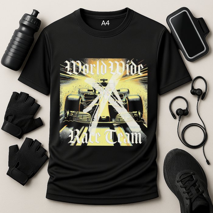 Formula Race Car Single Seat Fast Circuit Bahrain 1 Champion Performance Shirt