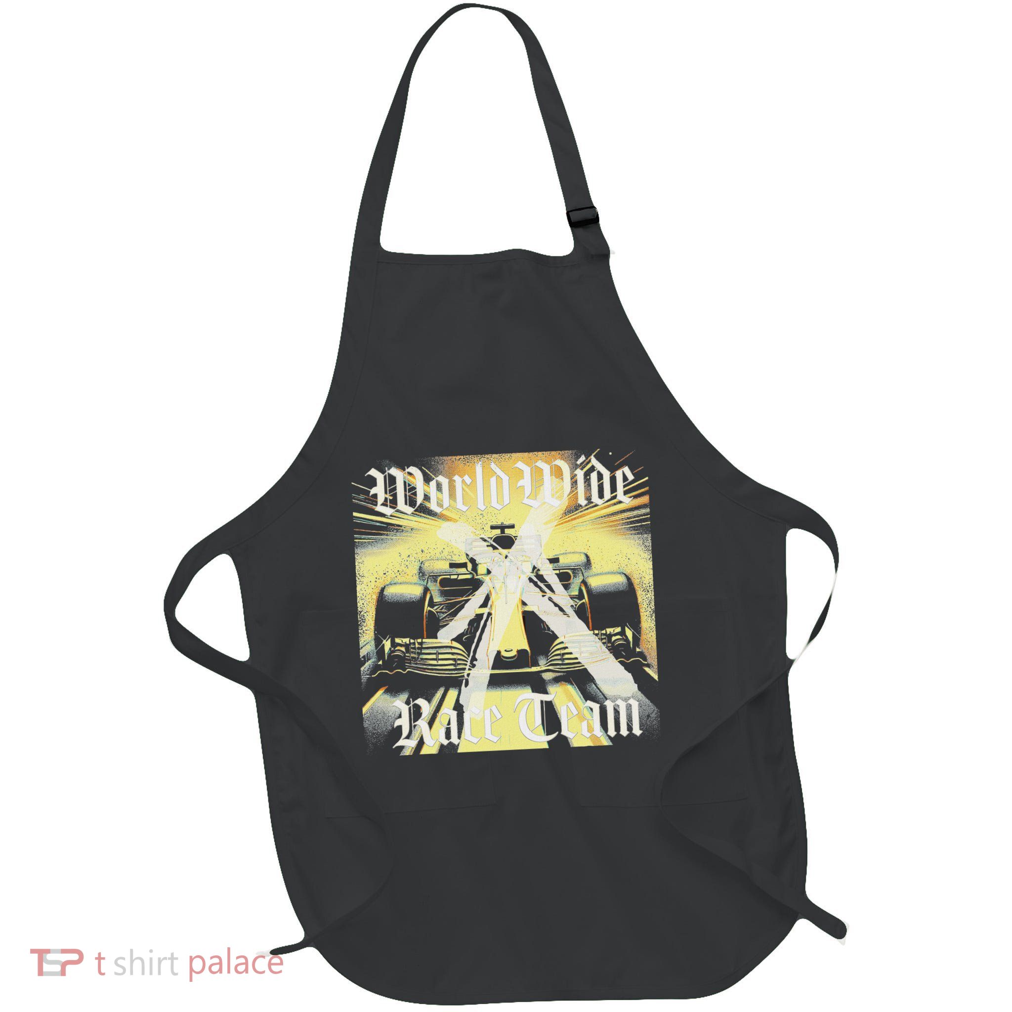 Formula Race Car Single Seat Fast Circuit Bahrain 1 Champion Full-Length Apron With Pockets
