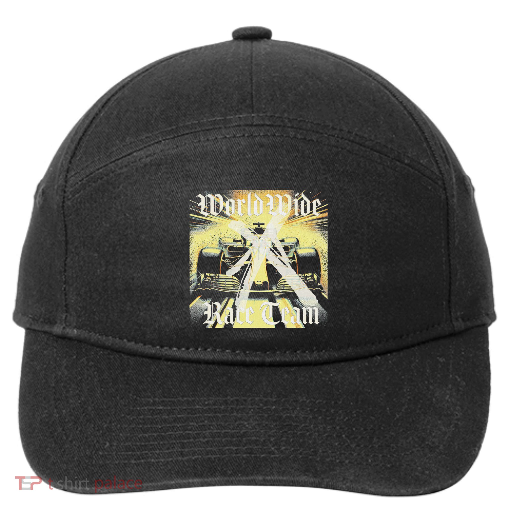Formula Race Car Single Seat Fast Circuit Bahrain 1 Champion 7-Panel Snapback Hat