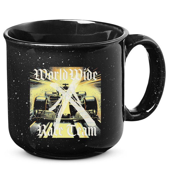 Formula Race Car Single Seat Fast Circuit Bahrain 1 Champion 15oz Campfire Ceramic Mug