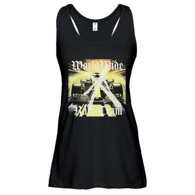 Formula Race Car Single Seat Fast Circuit Bahrain 1 Champion Ladies Essential Flowy Tank
