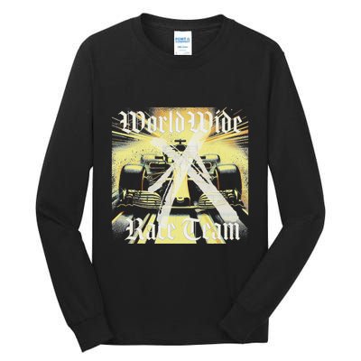 Formula Race Car Single Seat Fast Circuit Bahrain 1 Champion Tall Long Sleeve T-Shirt