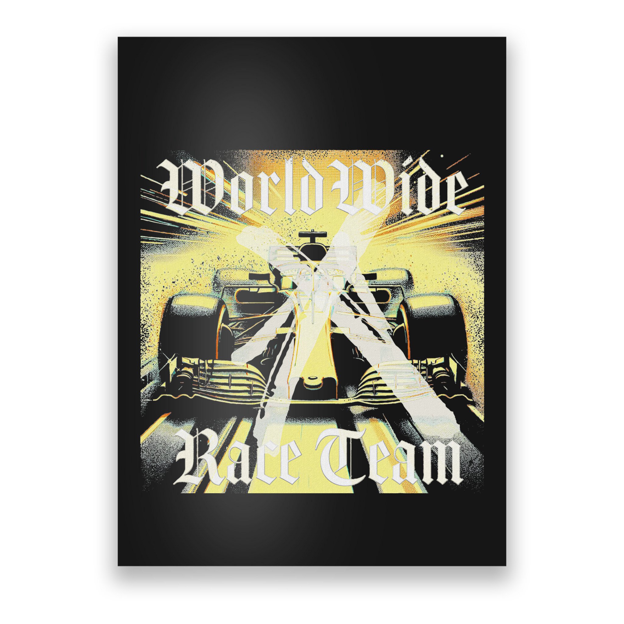 Formula Race Car Single Seat Fast Circuit Bahrain 1 Champion Poster