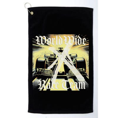 Formula Race Car Single Seat Fast Circuit Bahrain 1 Champion Golf Towel
