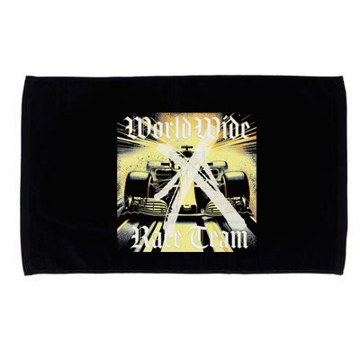Formula Race Car Single Seat Fast Circuit Bahrain 1 Champion Microfiber Hand Towel