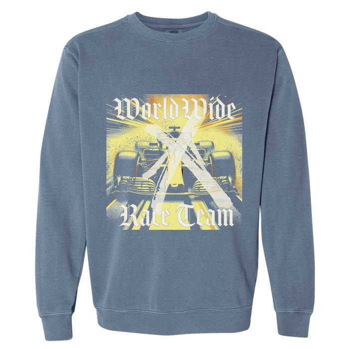 Formula Race Car Single Seat Fast Circuit Bahrain 1 Champion Garment-Dyed Sweatshirt