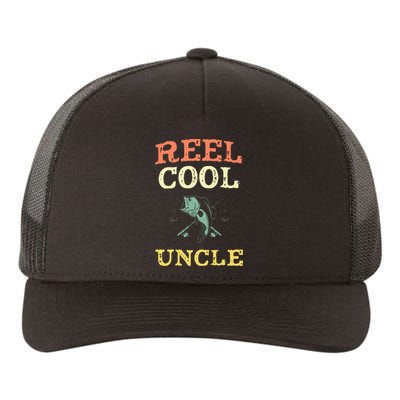 Funny Reel Cool Uncle Fishing Fisherman Yupoong Adult 5-Panel Trucker Hat