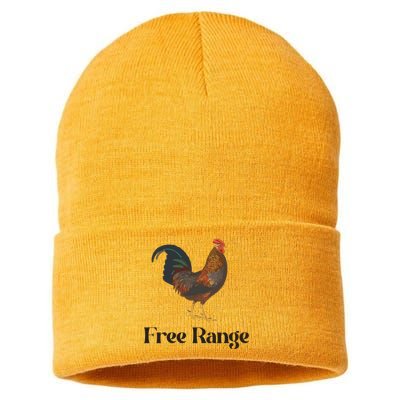 Free Range Chicken Farm Animal Sustainable Knit Beanie