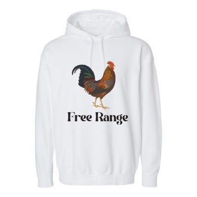 Free Range Chicken Farm Animal Garment-Dyed Fleece Hoodie