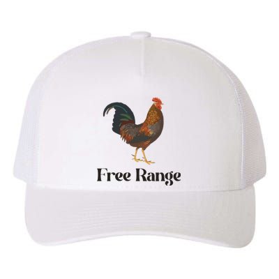 Free Range Chicken Farm Animal Yupoong Adult 5-Panel Trucker Hat