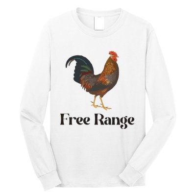 Free Range Chicken Farm Animal Long Sleeve Shirt