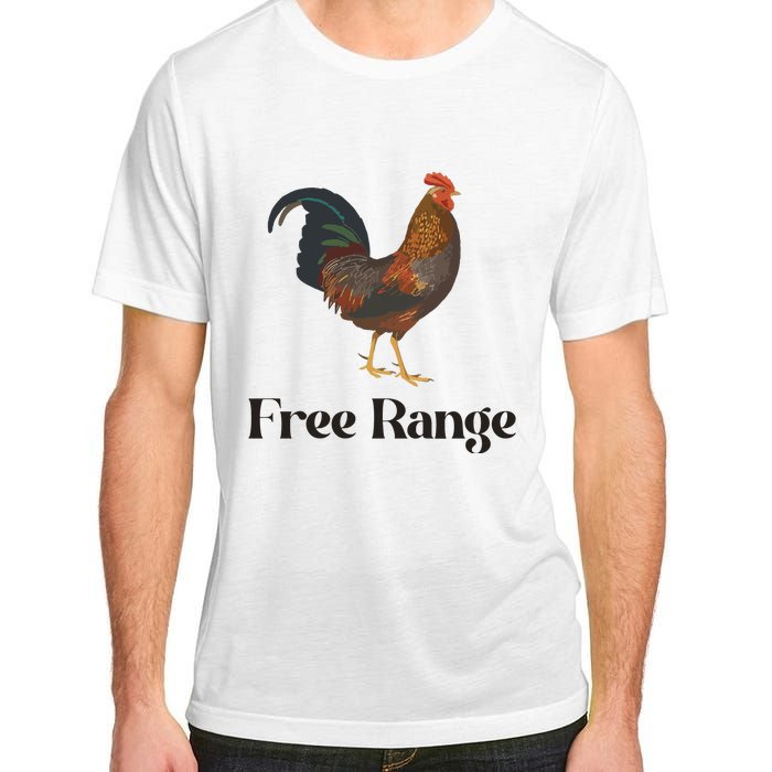 Free Range Chicken Farm Animal Adult ChromaSoft Performance T-Shirt