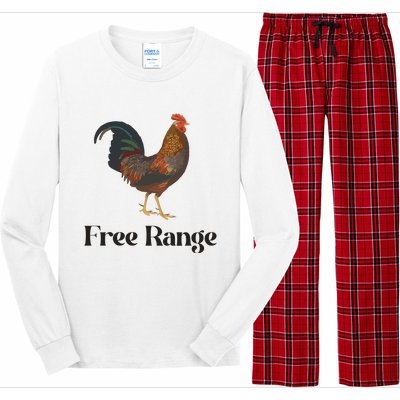 Free Range Chicken Farm Animal Long Sleeve Pajama Set