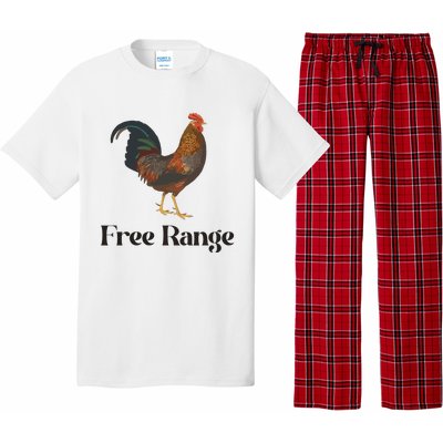 Free Range Chicken Farm Animal Pajama Set