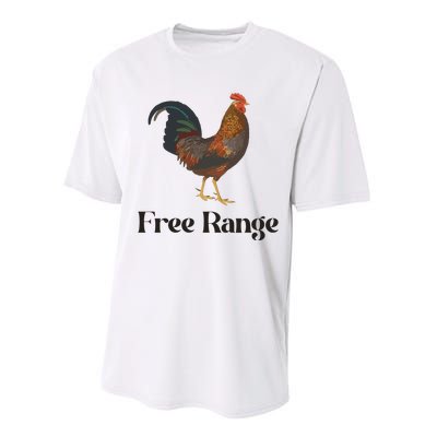 Free Range Chicken Farm Animal Performance Sprint T-Shirt