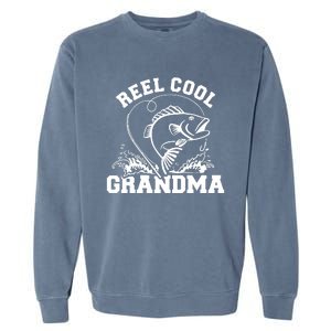 Fishing Reel cool grandma Garment-Dyed Sweatshirt