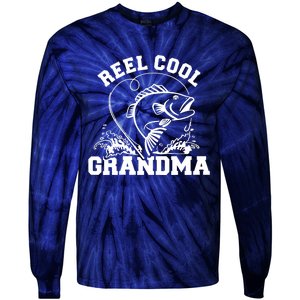 Fishing Reel cool grandma Tie-Dye Long Sleeve Shirt