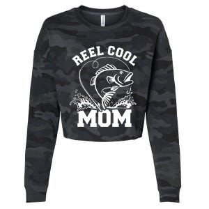 Fishing Reel cool mom Cropped Pullover Crew