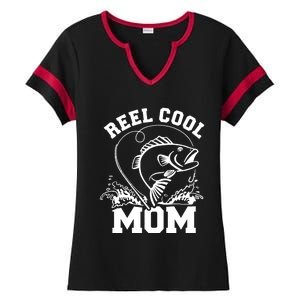 Fishing Reel cool mom Ladies Halftime Notch Neck Tee